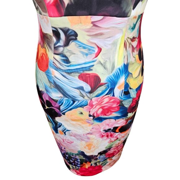 Ted Baker Doona Floral Swirl Dress Sz 1 US 4 - Picture 3 of 9